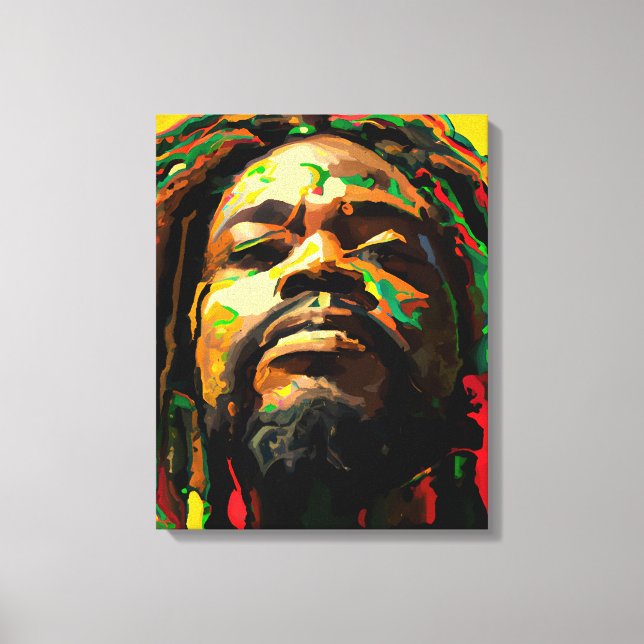 Lienzo Mes de la Historia Negra Rey Melanin Reyes Hombres (Anverso)