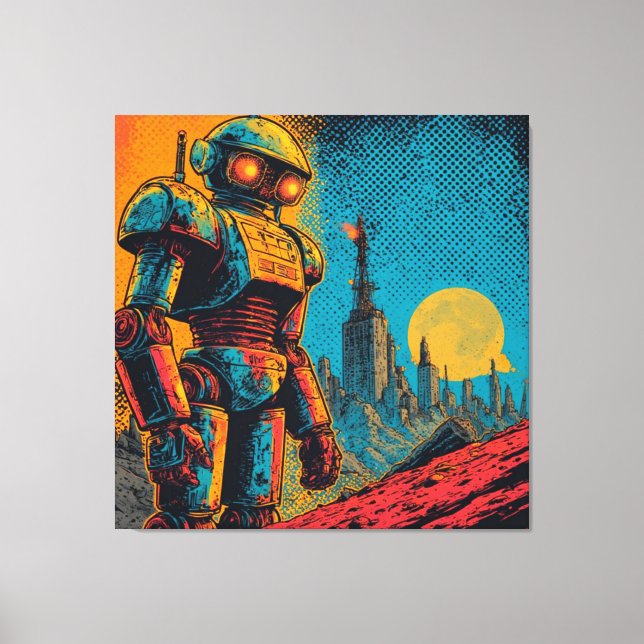 LIENZO METAL HEART IRON MAN (Anverso)