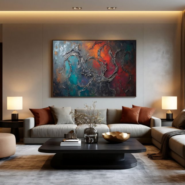 Lienzo Metal Webs in Flames (Subido por el creador)