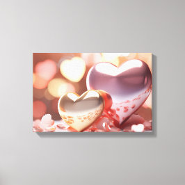 Lienzo "Metálico" Aspecto Oro, Plata y Oro Rosa