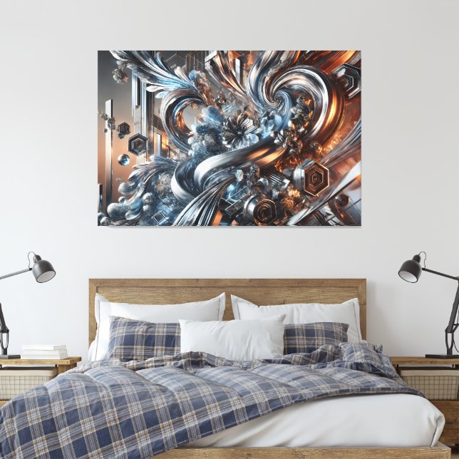 Lienzo Metallische Strömungen (Insitu(Dormitorio))