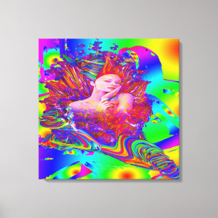 Lienzo Metamorfosis de sirena