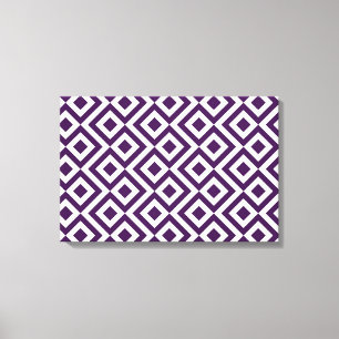 Lienzo Metro morado y blanco