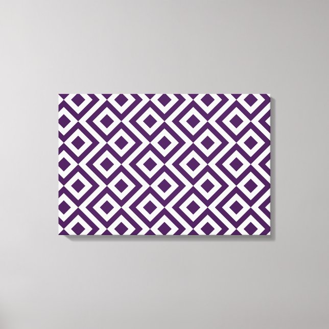 Lienzo Metro morado y blanco (Anverso)