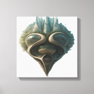 Lienzo Metrópolis en Evolución: Donde el pasado conoce el