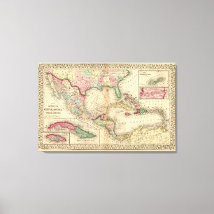 Lienzo México, America Central, las Antillas