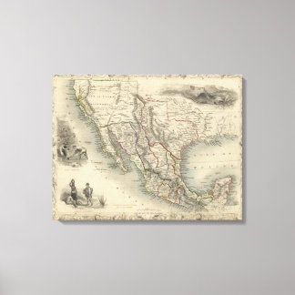 Lienzo México, California y Texas