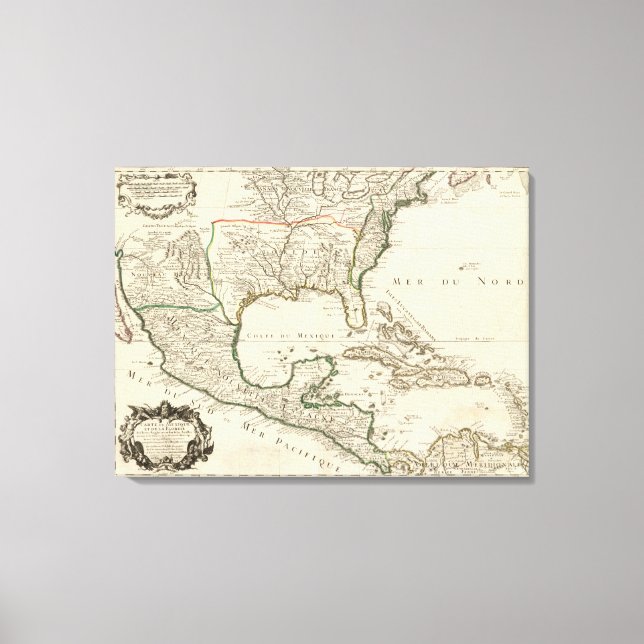 Lienzo México, Estados Unidos (Anverso)