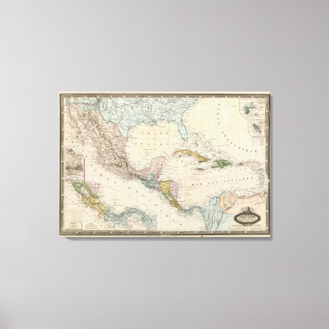 Lienzo México, Panamá, Centroamérica (Anverso)
