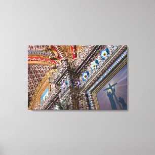 Lienzo México, Querétaro. Detalle dentro de católico orna