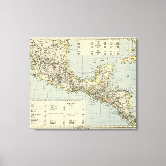 Lienzo México Sur, América Central (Anverso)