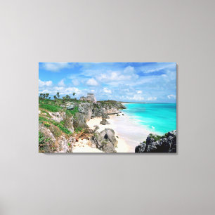 Lienzo México, Yucatán, península, ruinas de Tulum, ma