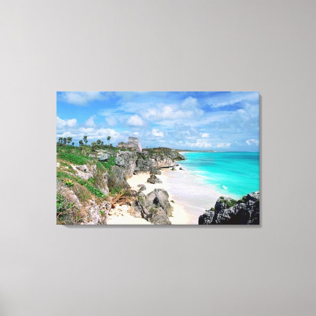 Lienzo México, Yucatán, Península, Ruinas De Tulum, Mayas (Anverso)