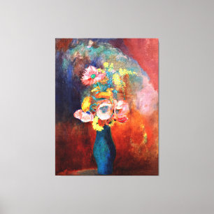 Lienzo Mezcla etérea de flores por Odilon Redon