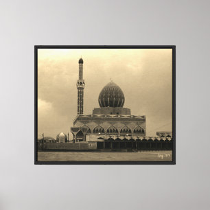 Lienzo Mezquita Buniya Bagdad Irak Antiguo