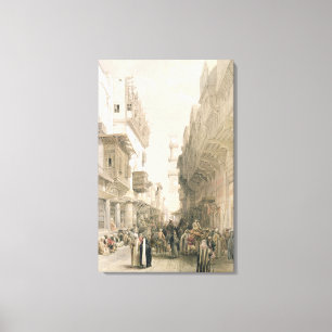 Lienzo Mezquita El Mooristán, El Cairo, de "Egipto y Nubi