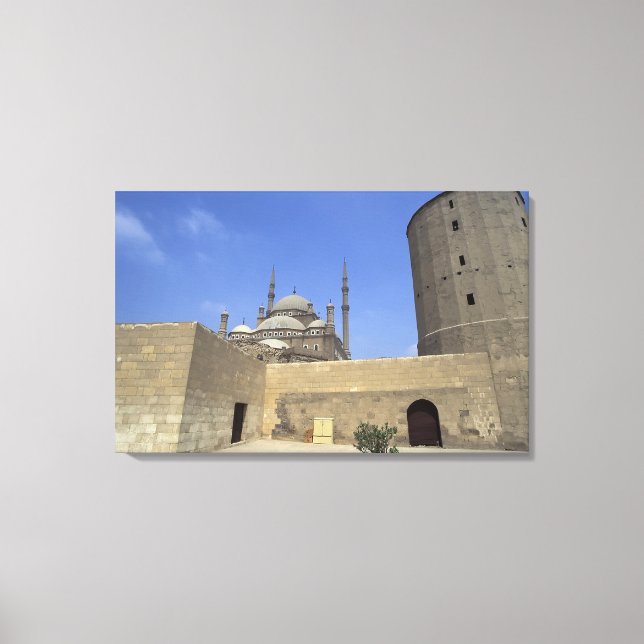 Lienzo Mezquita Mohammed Ali en la ciudadela de El Cairo, (Anverso)