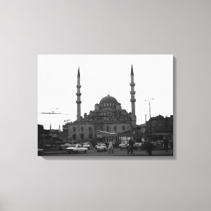 Lienzo Mezquita Yeni Camii de Estambul Turquía antigua