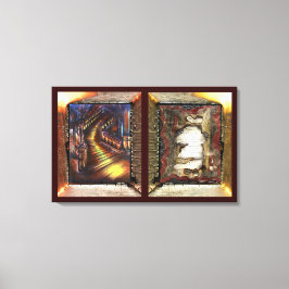 Lienzo Mi confesión y escalera de luz