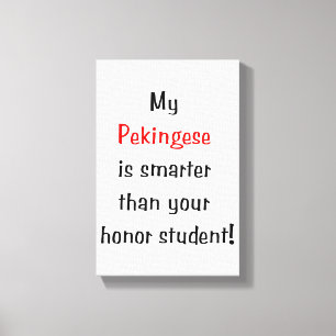 Lienzo Mi Pekingese es más elegante…