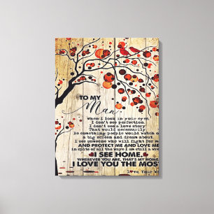 Lienzo Mi regalo de marido   Carta Para Él
