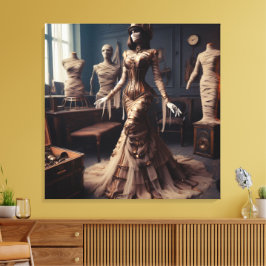 Lienzo Mi reina Steampunk victoriana gótica