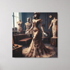 Lienzo Mi reina Steampunk victoriana gótica