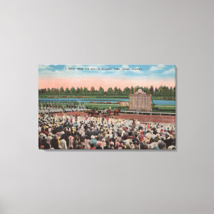 Lienzo Miami, FL - vista del parque de Hialeah con el