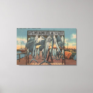 Lienzo Miami, la Florida - vista del embarcadero 5 con