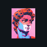 Lienzo Michelangelo David Neon Pop Art Ilustracion<br><div class="desc">Este impactante ilustracion vectorial reimagina el icónico rostro del David de Miguel Ángel. Con contornos fuertes, colores llamativos e influencias de la cultura pop, esta pintura digital de alta resolución capta las características faciales detalladas con un enfoque nítido. Los gradientes lisos y la vibrante paleta de colores hacen de este...</div>