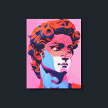 Lienzo Michelangelo David Neon Pop Art Ilustracion<br><div class="desc">Este impactante ilustracion vectorial reimagina el icónico rostro del David de Miguel Ángel. Con contornos fuertes, colores llamativos e influencias de la cultura pop, esta pintura digital de alta resolución capta las características faciales detalladas con un enfoque nítido. Los gradientes lisos y la vibrante paleta de colores hacen de este...</div>