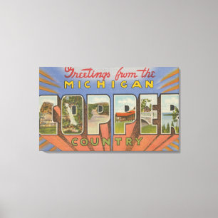 Lienzo Michigan (condado de cobre) - escenas grandes de