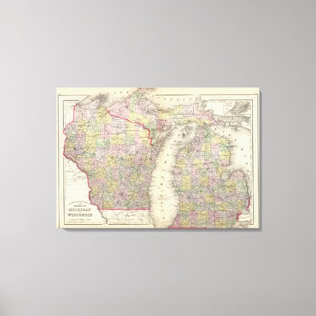 Lienzo Michigan, Wisconsin (Anverso)