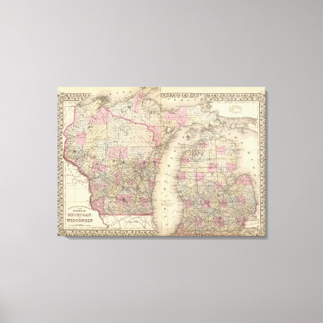 Lienzo Michigan, Wisconsin (Anverso)