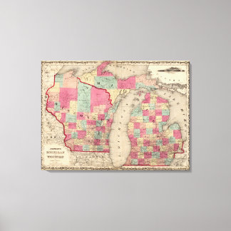 Lienzo Michigan y Wisconsin