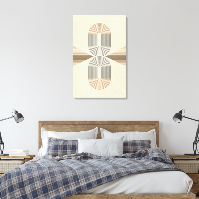 Lienzo Mid-Century Modern Abstract Wall Art  (Insitu(Dormitorio))