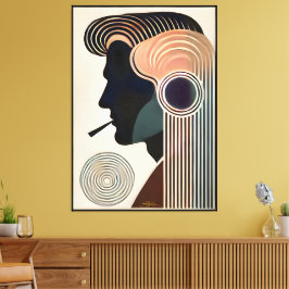 Lienzo Mid Century Modern Art Contemplation