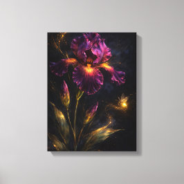 Lienzo Midnight Botanica Nocturne Iris Moody Indigo