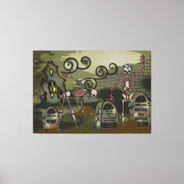 Lienzo Midnight Graveyard Whimsical
