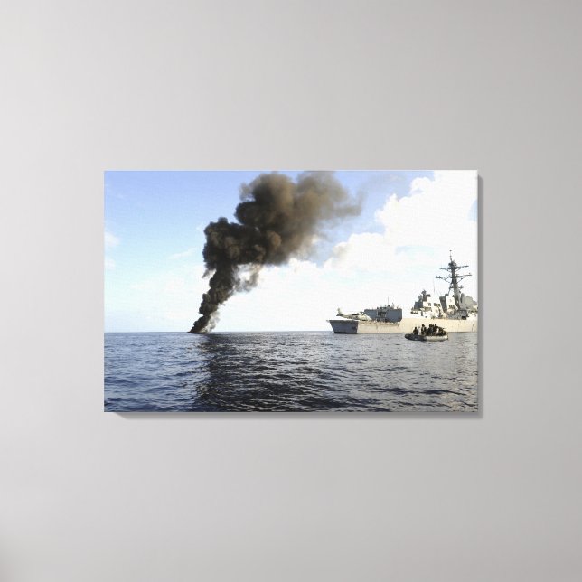 Lienzo Miembros de la Guardia Costera de Estados Unidos (Anverso)