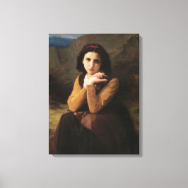 Lienzo Mignon (Chica joven dulce francés) (de Bouguereau)