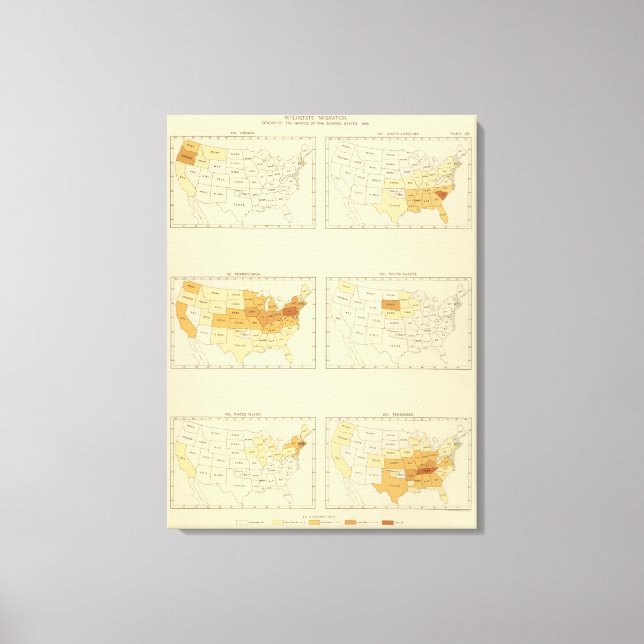 Lienzo Migración interestatal 1890 ORTN (Anverso)