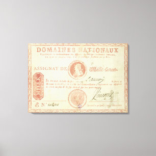 Lienzo Mil billetes de banco del livre con Louis XVI