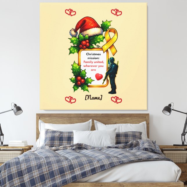 Lienzo Military Christmas Family Matching – Christ (Insitu(Dormitorio))