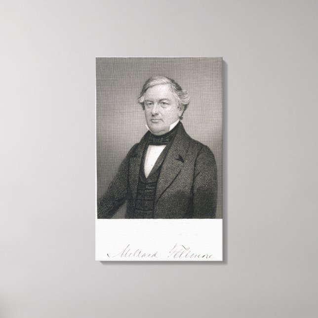 Lienzo Millard Fillmore, grabada por Thomas B. Welch (181 (Anverso)