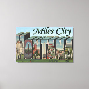 Lienzo Millas de ciudad, Montana