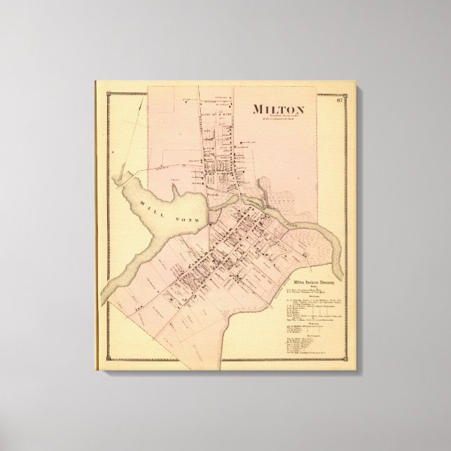 Lienzo Milton Delaware (Anverso)