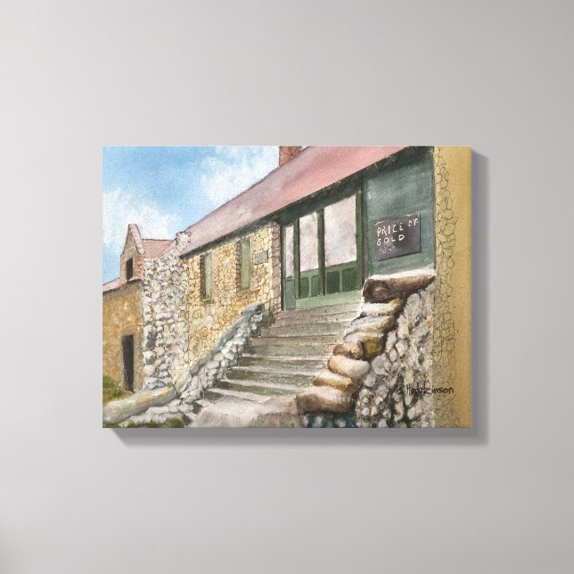 LIENZO MINA DE IMPERIO, CIUDAD DE NEVADA, CALIFORNIA, COL (Anverso)