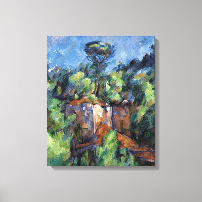 Lienzo Mina de Paul Cezanne en Bibémus (Anverso)