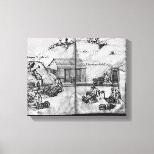 Lienzo Mina de plata de La Croix-aux-Mines